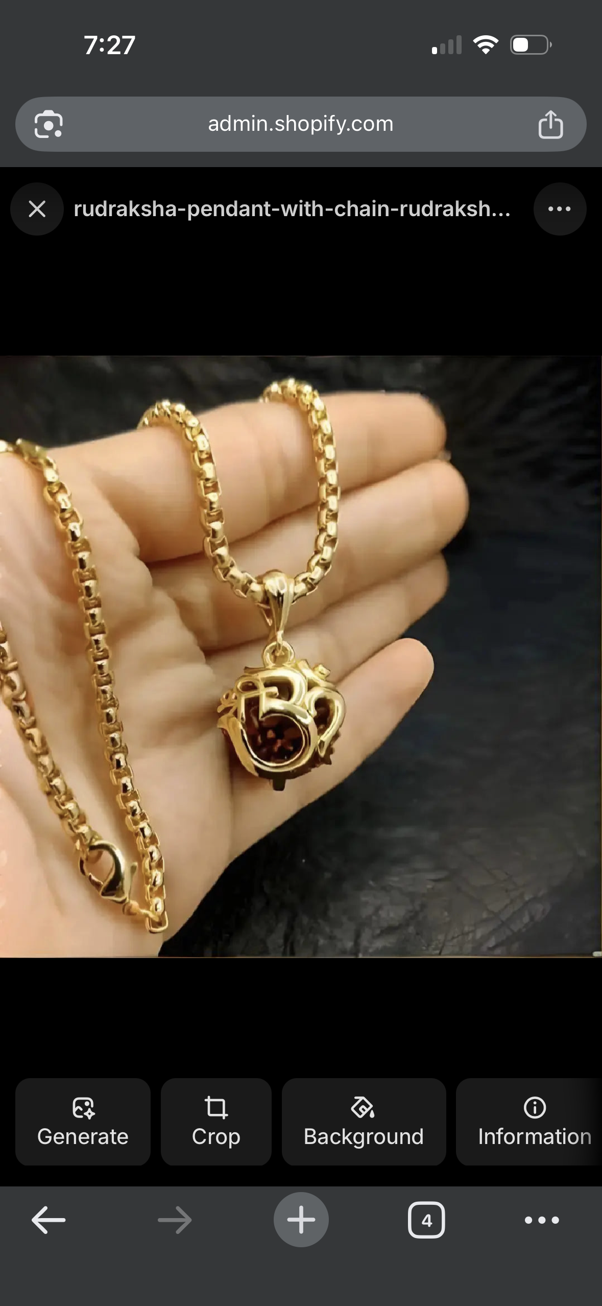 Heading: Mahadev Ka Ashirwad, Hamesha Aapke Saath! 🕉️Gold-Plated Rudraksha Om Pendant with Gold Chain - Spiritual Shiv Shakti Locket for Men & Women
