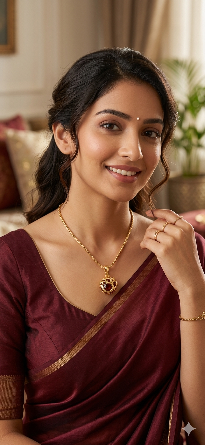 Heading: Mahadev Ka Ashirwad, Hamesha Aapke Saath! 🕉️Gold-Plated Rudraksha Om Pendant with Gold Chain - Spiritual Shiv Shakti Locket for Men & Women